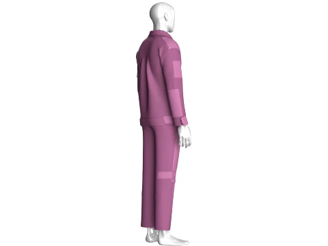 Men Tactical Jacket With Cargo Pant-Outfit 3D Model