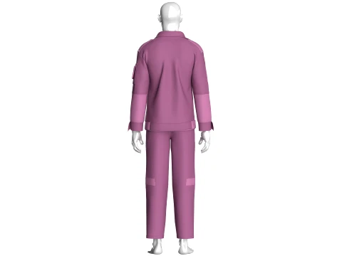 Men Tactical Jacket With Cargo Pant-Outfit 3D Model
