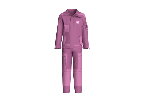 Men Tactical Jacket With Cargo Pant-Outfit 3D Model
