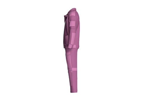 Men Tactical Jacket With Cargo Pant-Outfit 3D Model