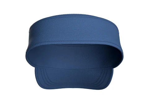 Men Kepi Cap With Central Button Accent 3D Model