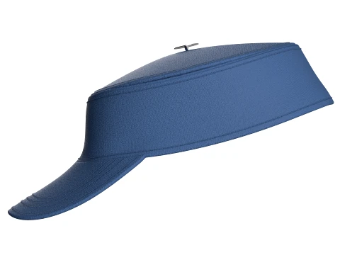 Men Kepi Cap With Central Button Accent 3D Model