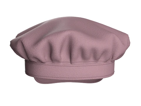 Men Newsboy Cap With Leather Strap 3D Model