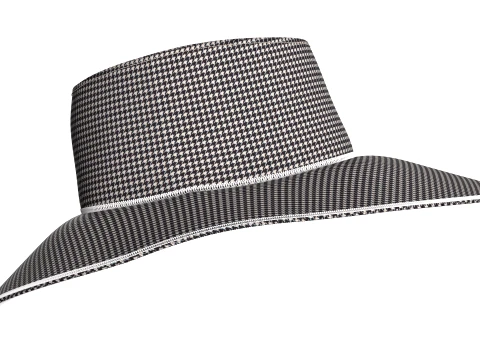 Men Wide Brim Sun Hat 3D Model