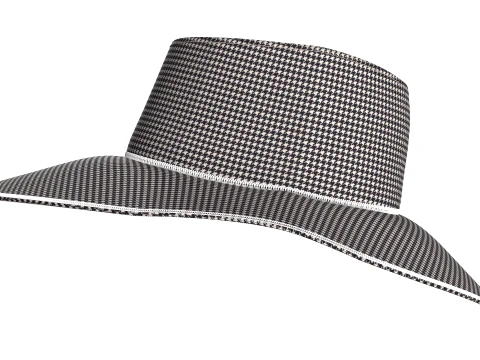 Men Wide Brim Sun Hat 3D Model