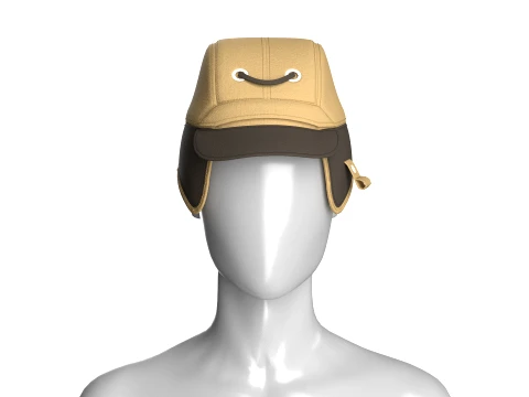 Girls Streetwear Cap 3D Model