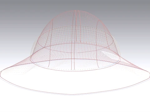 Girls Sun Hat 3D Model