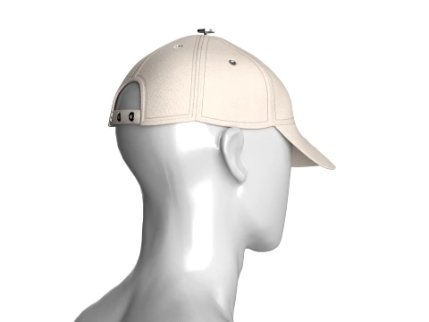 Men Baseball Cap 3D Model