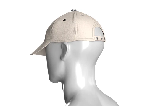 Men Baseball Cap 3D Model