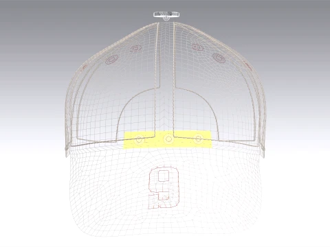 Men Baseball Cap 3D Model