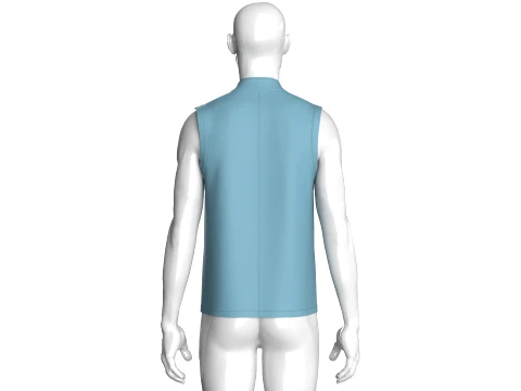 Men Tactical Utility Vest With Star Print 3D Model