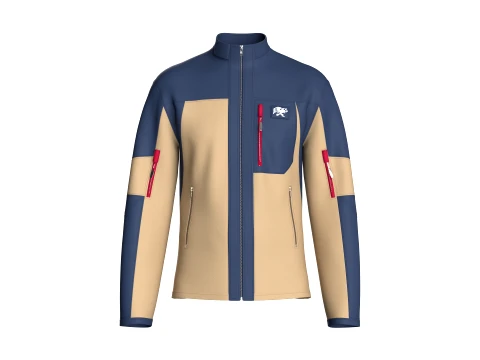 Men Full-Zip Technical Jacket 3Dモデル