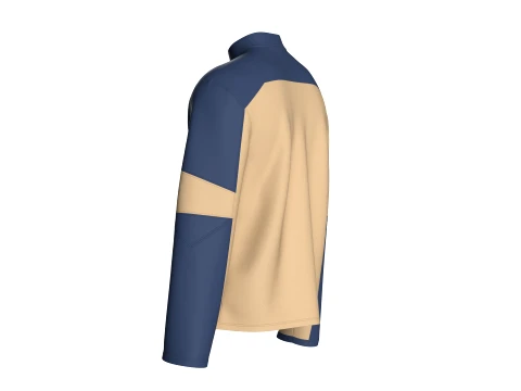 Men Full-Zip Technical Jacket 3D Model