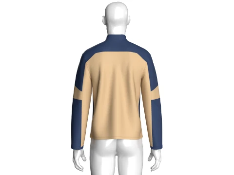 Men Full-Zip Technical Jacket 3D Model