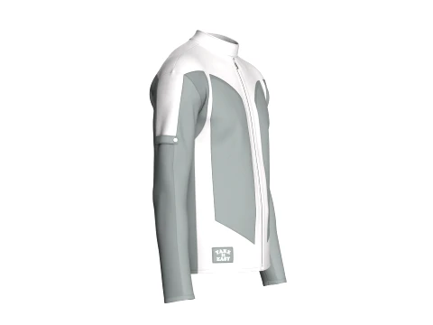 Men Full-Zip Two Tone Technical Jacket 3D Model