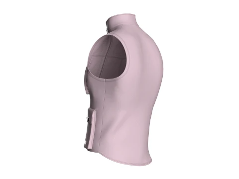Men Full-Zip Tactical Utility Vest 3D Model