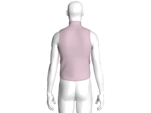 Men Full-Zip Tactical Utility Vest 3D Model