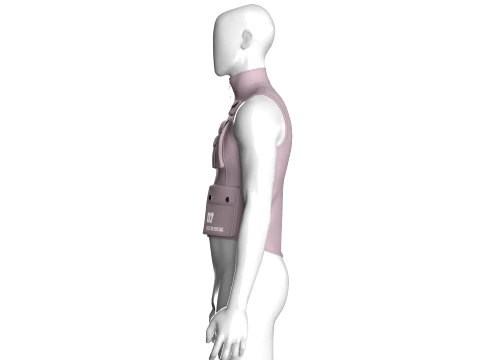 Men Full-Zip Tactical Utility Vest 3D Model
