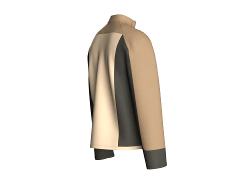 Men Full-Zip Three Tone Technical Jacket 3D Model
