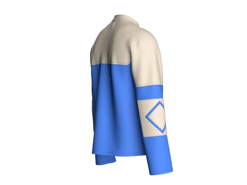 Men Vertical Zip Pockets Jacket 3D Model
