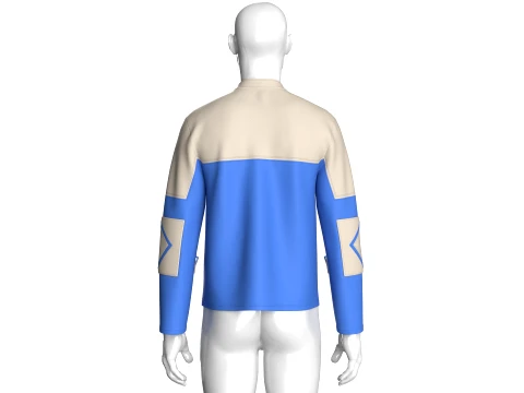 Men Vertical Zip Pockets Jacket 3D Model