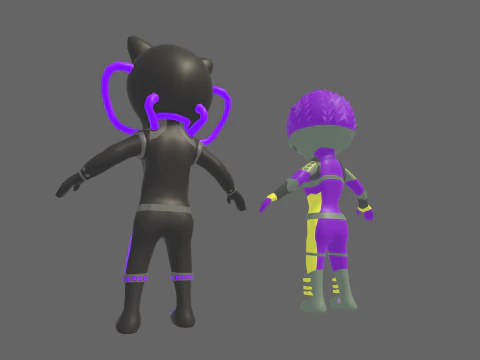 Low Poly Sci-Fi Robot 1 - Fantasy Characters Pack 3D Model