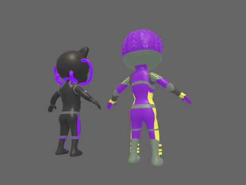 Low Poly Sci-Fi Robot 1 - Fantasy Characters Pack 3D Model