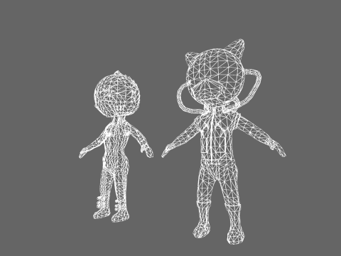 Low Poly Sci-Fi Robot 1 - Fantasy Characters Pack Modelo 3D