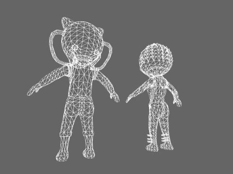 Low Poly Sci-Fi Robot 1 - Fantasy Characters Pack 3D Model