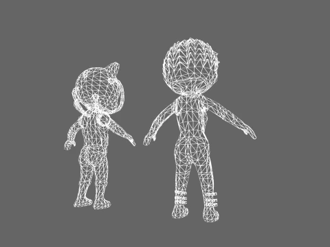 Low Poly Sci-Fi Robot 1 - Fantasy Characters Pack 3D Model