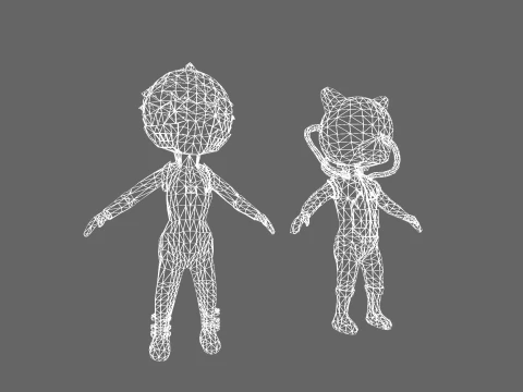 Low Poly Sci-Fi Robot 1 - Fantasy Characters Pack 3D Model