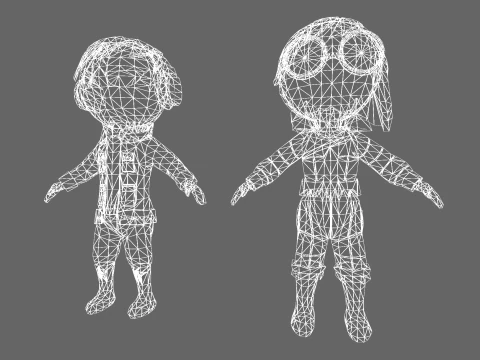 Low Poly Army - Fantasy Characters Pack 3D Model