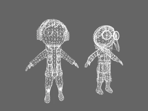 Low Poly Army - Fantasy Characters Pack 3D Model