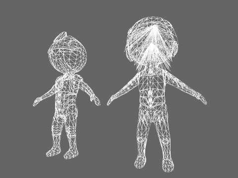 Low Poly Sci-Fi Hero - Fantasy Characters Pack 3D 모델