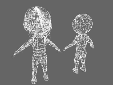 Low Poly Sci-Fi Hero - Fantasy Characters Pack 3D 모델