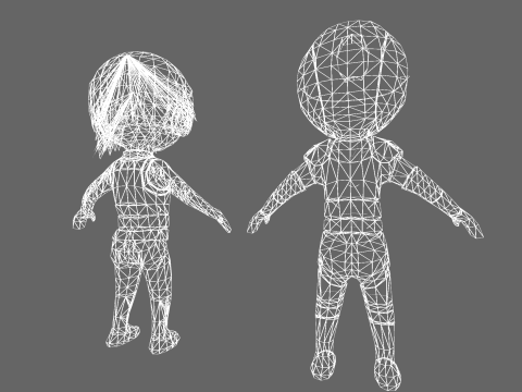 Low Poly Sci-Fi Hero - Fantasy Characters Pack 3D 모델