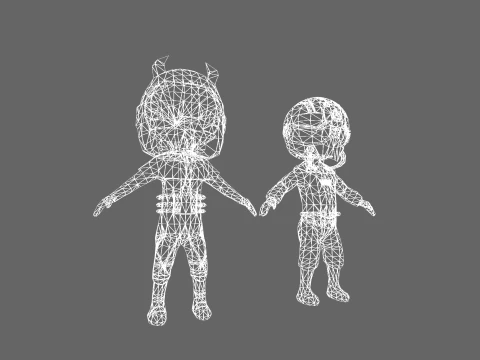 Low Poly Sci-Fi Robot 2 - Fantasy Characters Pack 3D Model