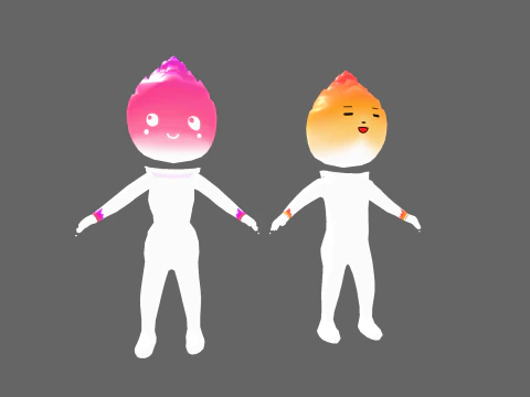 Low Poly Candle Humanoid - Fantasy Characters Pack 3D Model