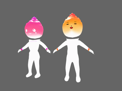 Low Poly Candle Humanoid - Fantasy Characters Pack 3D Model