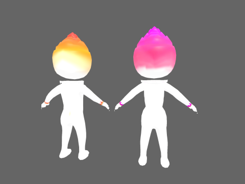 Low Poly Candle Humanoid - Fantasy Characters Pack 3D Model