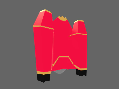 Low Poly Casual Sci-Fi Jet Pack 3D Model