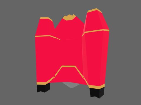 Low Poly Casual Sci-Fi Jet Pack 3D Model
