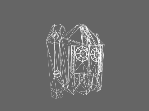 Low Poly Casual Sci-Fi Jet Pack 3D Model