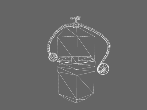 Low Poly Casual Sci-Fi Bottle 1 3D Model