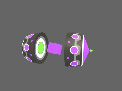 Low Poly Casual Sci-Fi Bottle 2 Modello 3D