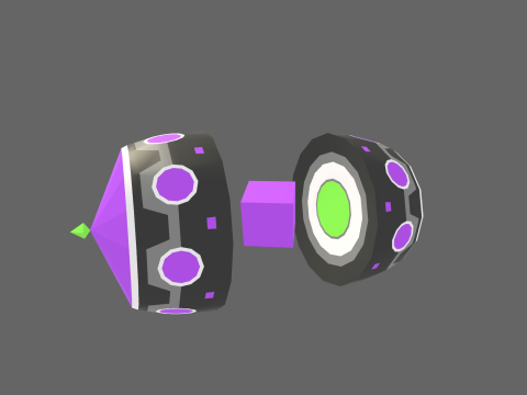 Low Poly Casual Sci-Fi Bottle 2 Modello 3D
