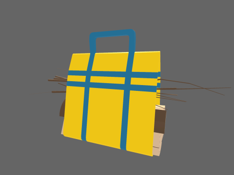 Low Poly Casual Firewood 3D Модель