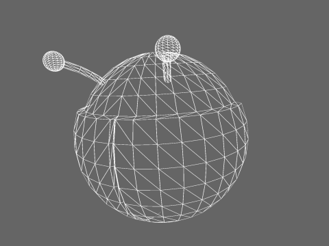 Low Poly Casual Ladybug Bag 3D Model