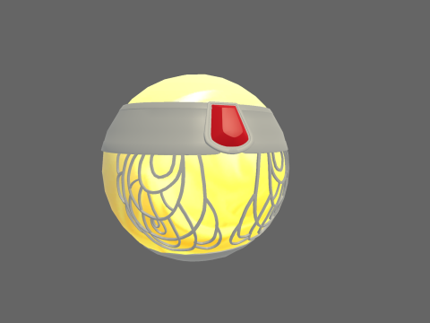 Low Poly Casual Luxury Ball 3D Model