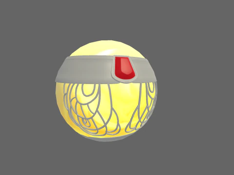 Low Poly Casual Luxury Ball 3D Model